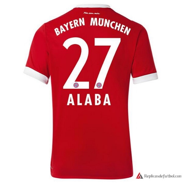 Camiseta Bayern Munich Primera equipación Alaba 2017-2018